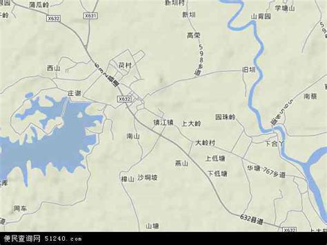 镇江镇地图 - 镇江镇卫星地图 - 镇江镇高清航拍地图