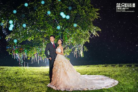 夜景婚纱照-来自成都蓝朵婚纱摄影客照案例 |婚礼精选