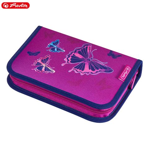 Herlitz Loop Plus Ергономична ученическа раница Glitter Butterfly ...