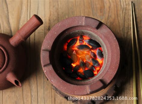 陆氏红泥茶炉 煮茶碳炉火炉 橄榄果木炭烹茶风炉 烧水炉 功夫茶具-阿里巴巴