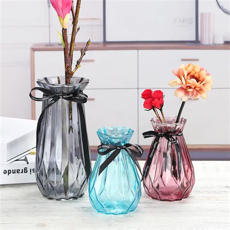厂家直销 透明几何玻璃花瓶 菱形拼接创意花瓶 微景观 桌面摆件-阿里巴巴