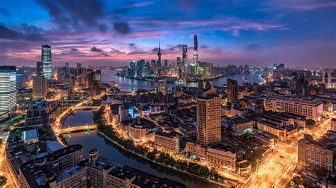 上海陆家嘴夜景高清图片下载-正版图片501200216-摄图网