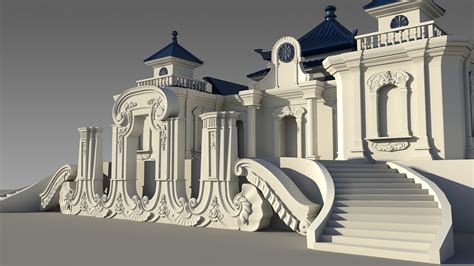圆明园大水法复原3d场景模型（带贴图）_3dsMax下载(编号:5328065)_3D模型_光厂(VJ师网) www.vjshi.com