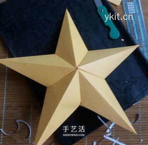 简单折纸：五角星的折法-百度经验