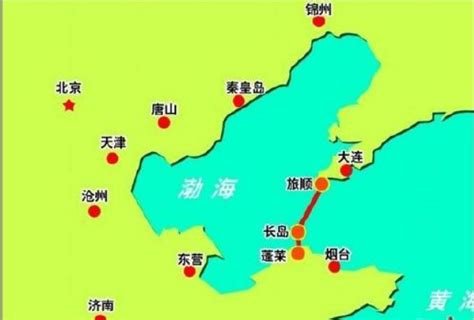 渤海湾地图图片