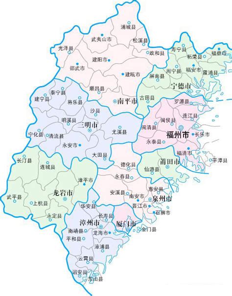 福建旅游地图详图 - 中国旅游地图 - 地理教师网