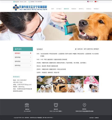 宠物医院官网|网页|企业官网|JTenet - 原创作品 - 站酷 (ZCOOL)