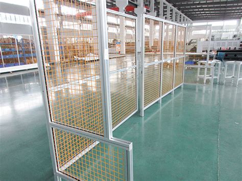 工业铝型材安全围栏定制 车间防护栏生产 仓库铝型材隔断制造厂商 上海澳宏铝业公司