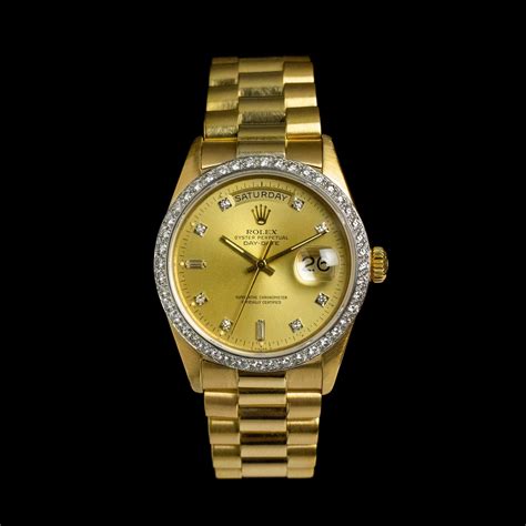 Rolex Day-Date 18048 Onyx Index Pave Diamonds Rare for Price on request ...