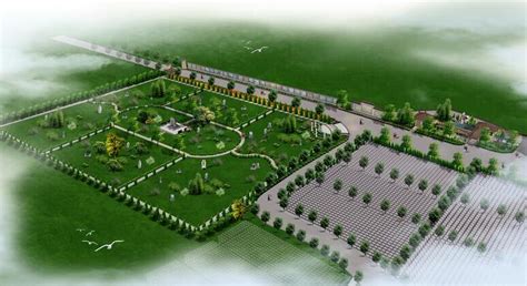 大型豪华石雕墓地陵园设计效果图方案---宜昌天键石业有限公司