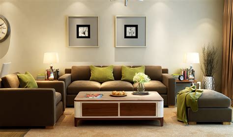 现代简约三居室客厅瓷砖装修效果图-房天下装修效果图