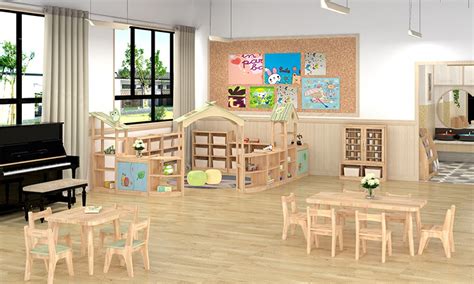 幼儿园实木家具升级设计 - 普象网