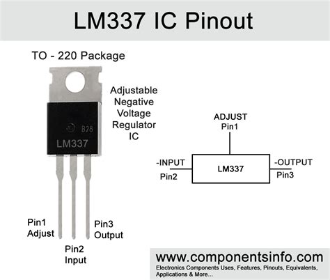 LM337 Pinout, Description, Equivalent, Features & More - Components Info