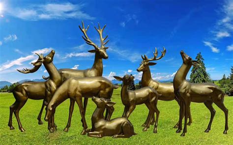 厂家供应厂家雕塑 玻璃钢仿铜动物雕塑 树脂玻璃钢摆件梅花鹿-阿里巴巴