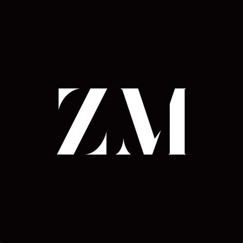 ZM Logo Letter Initial Logo Designs Template 2768104 Vector Art at Vecteezy