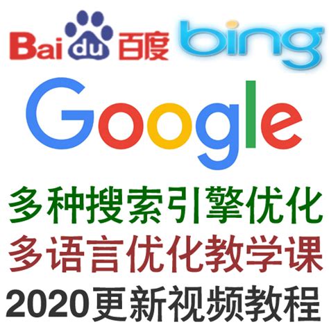 2020谷歌必应百度多语言搜索优化SEO教学 搜索引擎网络营销 视频 ...