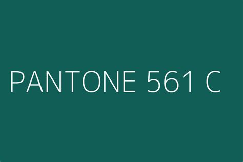 PANTONE 561 C Complementary or Opposite Color Name and Code (#00594C ...