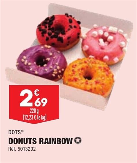 Promo Donuts rainbow DOTS chez ALDI