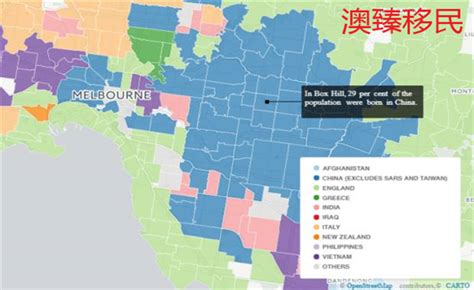 一张图带你看懂墨尔本地区不同人群的聚居区，华人喜欢
