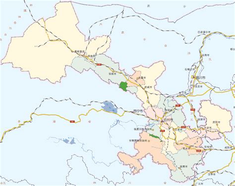 甘肃省地图矢量图高清素材 中国省份地图 地图 省份地图 省级行政区 矢量地图 矢量图 免抠png 设计图片 免费下载