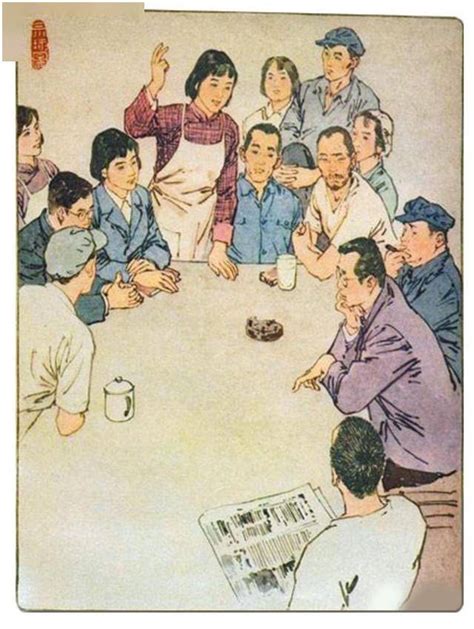 中国当代书籍插图艺术欣赏 （三十八）《上海的早晨》华三川插图_小说