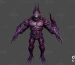 深渊恶魔 Demon 写实 暗黑恶魔 BOSS 怪物 怪兽 次世代-cg模型免费下载-CG99