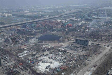 天津滨海812大爆炸航拍现场图_晨风影像科技