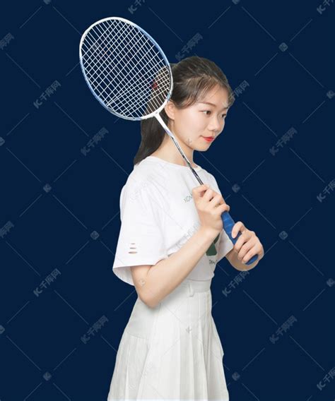 甜美女生打羽毛球头像真人