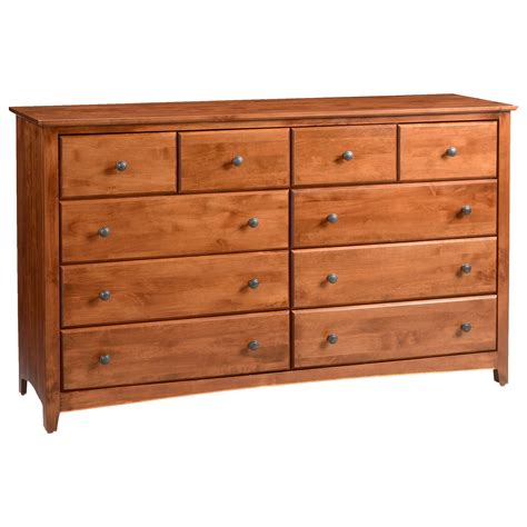 Universal Curated 6 Drawer Dresser with Shaped Front | Howell Furniture ...