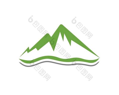 蓝色山峰矢量logo图标 - LOGO神器