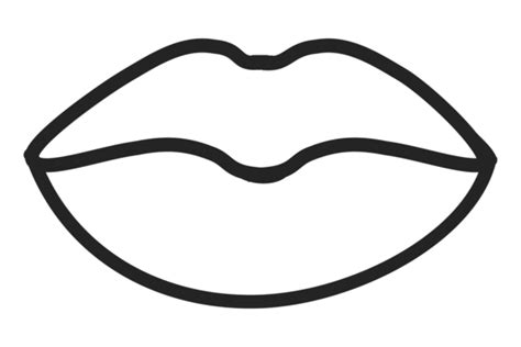 Female Lips Line Icon. Closed Mouth Symb Graphic by vectortatu ...
