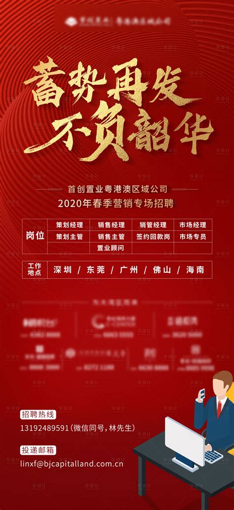 企业招聘信息海报设计模板图片_海报_编号3327985_红动中国