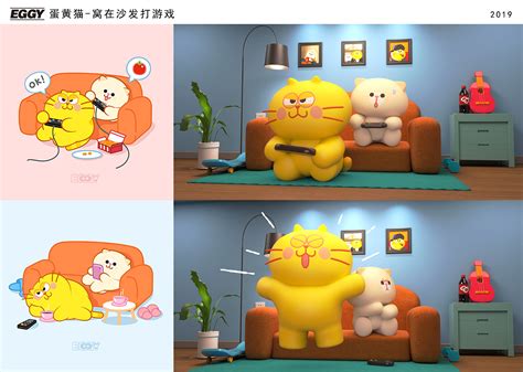 蛋黄猫壁纸图片