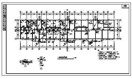 某市六层砖混结构社区居委会拆迁安置楼结构施工cad图(含计算书)_电气计算实例_土木在线