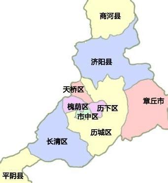 济南市15个区县,济南市16个区县,济南市各区划分图_大山谷图库