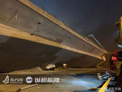 无锡高架垮塌现场：被压车辆正拖出 起吊桥体需8辆500吨吊车_凤凰网