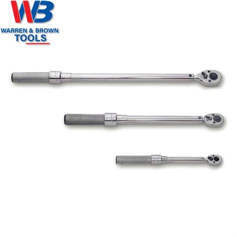 377000 Warren & Brown Micrometer Adjustable Torque Wrench Auto Reset 1 ...