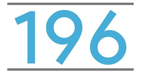 QUE SIGNIFICA EL NÚMERO 196 - Significado de los Números