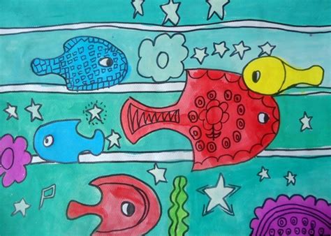 亲子简笔画鱼素材｜学画18种不同卡通画鱼，简单实用|简笔画|鱼|卡通画_新浪网