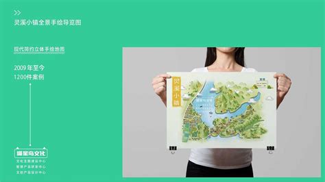 灵溪小镇手绘地图优化升级-手绘地图定制_喵星岛文创-站酷ZCOOL
