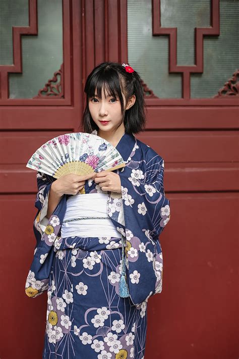现货日本和服女 樱花和服浴衣全套和服套装日式和服免熨烫便穿版-阿里巴巴