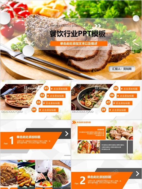 餐饮美食推广宣传PPT模板-PPT模板-心宜办公