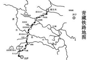 青藏铁路线路图图片