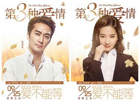 《第三种爱情》海报 刘亦菲宋承宪任性甜蜜--湖北频道--人民网