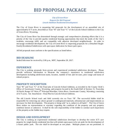 14+ Simple Bid Proposal Templates - PDF, Word