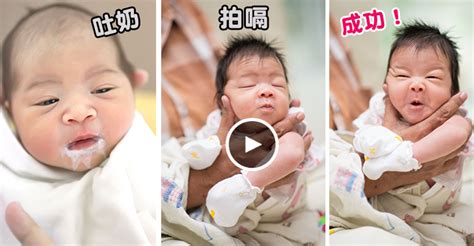 初生婴儿拍嗝方法图片图解（拍完嗝，宝宝还吐奶？图解2个正确拍嗝姿势，简单实用） | 说明书网