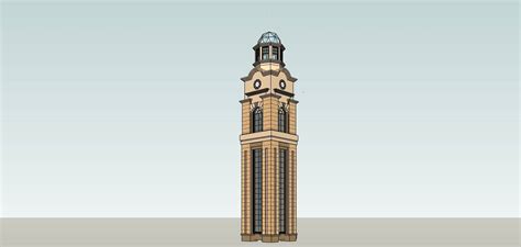 钟楼su模型下载-光辉城市