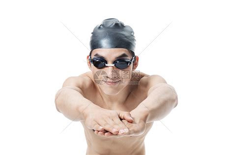 青年男性游泳运动员热身高清图片下载-正版图片501613376-摄图网