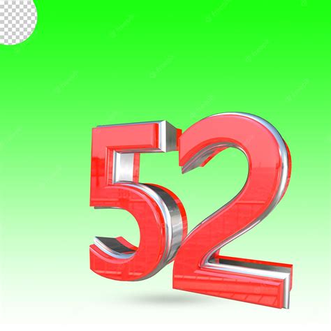 Gold 3d Number 52. Image & Photo (Free Trial) | Bigstock