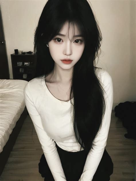 甜美女生换风格头像真人